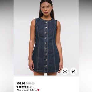 Abercrombie denim fall dress